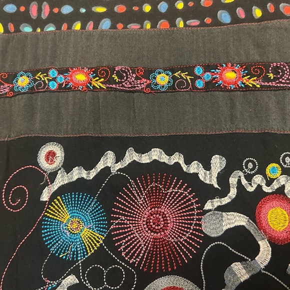 Salvage Culture XL rare tunic- ultra bright/ flare sleeves and bottom great cond - Picture 14 of 15